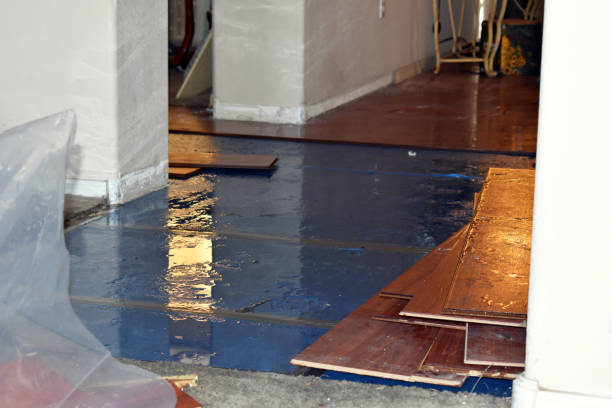 Professional Flood Cleanup technician working in Platteville, WI